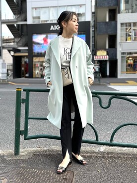 「NOLLEY’S Sophi（ノーリーズソフィ）のアイテム（スウェット）」を使った、nol mayumiiさん（レディース・160cm）の冬コーディネート