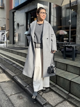 「アイテム（その他アウター）」を使った、nol mayumiiさん（レディース・160cm）の秋コーディネート