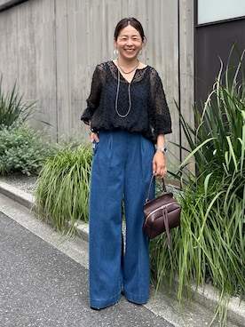 「NOLLEY’S（ノーリーズ）のアイテム」を使った、nol mayumiiさん（レディース・160cm）の夏コーディネート