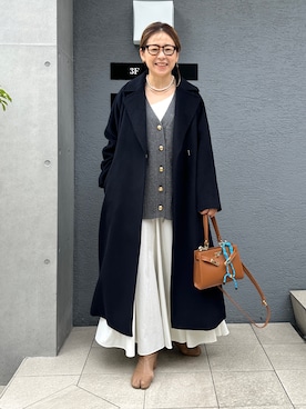 「NOLLEY’S Sophi（ノーリーズソフィ）のアイテム（その他アウター）」を使った、nol mayumiiさん（レディース・160cm）の秋コーディネート