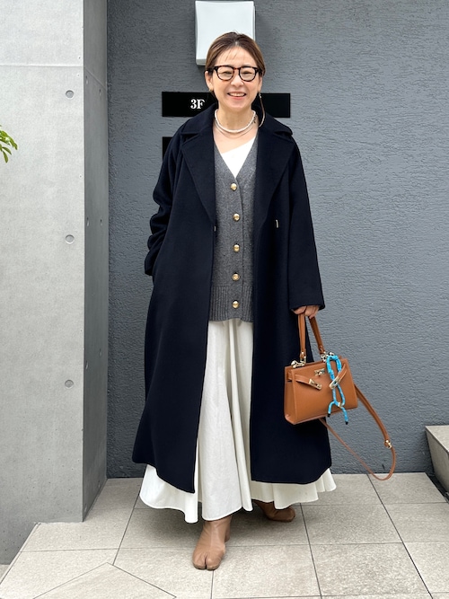 セール 50%OFF】◇【WEB限定】MUSIC カシミヤブレンド長めV