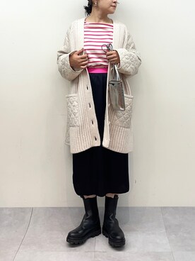 「Laraaji（ララージ）のアイテム（トップス）」を使った、nol mayumiiさん（レディース・160cm）の秋コーディネート