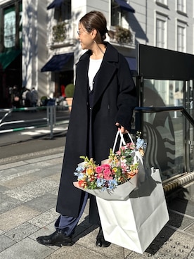 「NOLLEY’S Sophi（ノーリーズソフィ）のアイテム（その他アウター）」を使った、nol mayumiiさん（レディース・160cm）の冬コーディネート