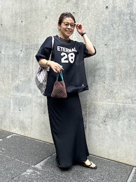 「NOLLEY’S Sophi（ノーリーズソフィ）のアイテム」を使った、nol mayumiiさん（レディース・160cm）の夏コーディネート
