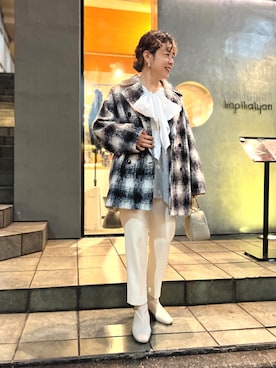 「Laraaji（ララージ）のアイテム（トップス）」を使った、nol mayumiiさん（レディース・160cm）の冬コーディネート