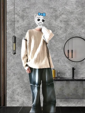 「Alfred Alex（アルフレッドアレックス）のアイテム（パンツ）」を使った、chaa(ちゃー)さん（メンズ・170cm）の冬コーディネート