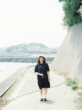 「Maison Kitsune(メゾンキツネ)のアイテム」を使った、はたけさん(レディース・152cm)の秋コーディネート