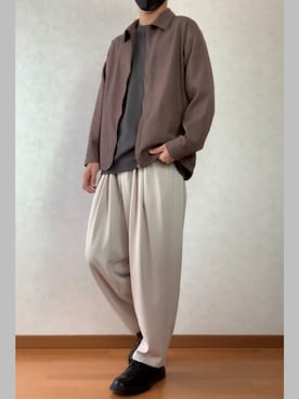 「KUUUPY」｜「アイテム（ブルゾン）」を使った、はいせ/haiseさん（メンズ・176cm）の秋コーディネート