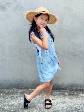 「ZARA KIDSのアイテム」を使った、KANOさん（キッズ・110cm）の夏コーディネート