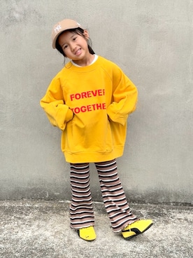 「PUMA(プーマ)のアイテム」を使った、KANOさん(キッズ・110cm)の秋コーディネート