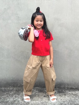 「ZARA KIDSのアイテム」を使った、KANOさん（キッズ・110cm）の夏コーディネート