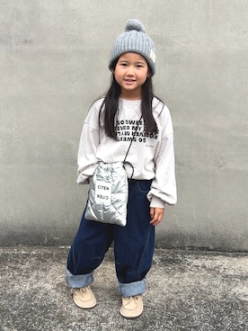 「ZARA KIDSのアイテム」を使った、KANOさん（キッズ・110cm）の秋コーディネート
