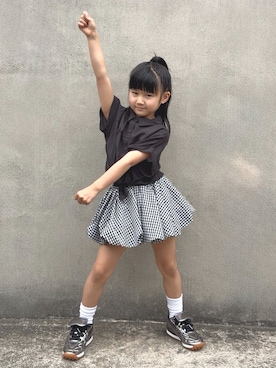 「ZARA KIDSのアイテム」を使った、KANOさん（キッズ・110cm）の春コーディネート