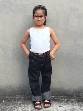 「ZARA KIDSのアイテム」を使った、KANOさん（キッズ・110cm）の夏コーディネート