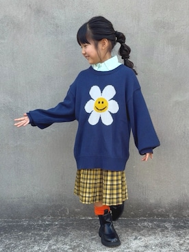 「CIAOPANIC TYPY（チャオパニックティピー）のアイテム」を使った、KANOさん（キッズ・100cm）の冬コーディネート