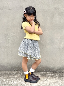 「MARKEY'S（マーキーズ）のアイテム」を使った、KANOさん（キッズ・110cm）の春コーディネート