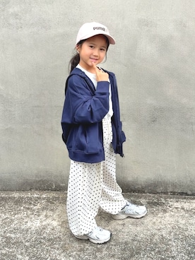 「ZARA KIDSのアイテム」を使った、KANOさん（キッズ・110cm）の秋コーディネート