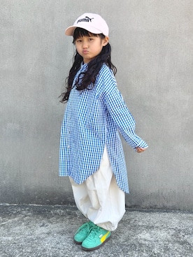 「PUMA（プーマ）のアイテム」を使った、KANOさん（キッズ・110cm）の春コーディネート