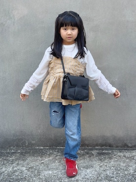 「6歳」｜KANOさん（キッズ・110cm）の春コーディネート