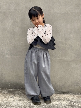 「6歳」｜KANOさん（キッズ・110cm）の春コーディネート
