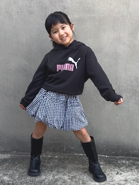 「アイテム（ブーツ）」を使った、KANOさん（キッズ・110cm）の春コーディネート