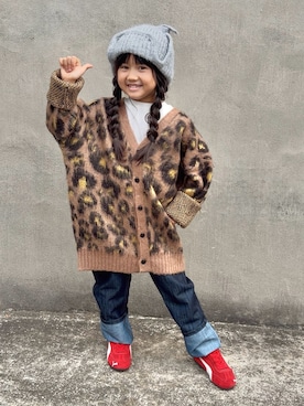 「アイテム（トップス）」を使った、KANOさん（キッズ・100cm）の秋コーディネート