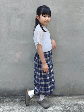 「CIAOPANIC TYPY（チャオパニックティピー）のアイテム」を使った、KANOさん（キッズ・110cm）の夏コーディネート