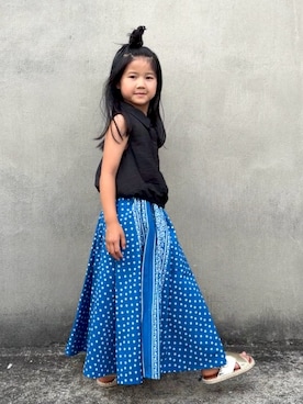 「ZARA KIDSのアイテム」を使った、KANOさん（キッズ・110cm）の夏コーディネート