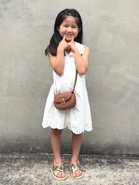 「ZARA KIDSのアイテム」を使った、KANOさん（キッズ・110cm）の夏コーディネート