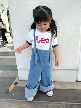 「CIAOPANIC TYPY（チャオパニックティピー）のアイテム（サロペット/オーバーオール）」を使った、KANOさん（キッズ・80cm）の秋コーディネート