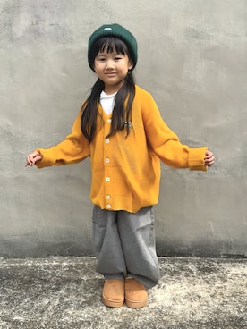 「アイテム（パンツ）」を使った、KANOさん（キッズ・100cm）の秋コーディネート