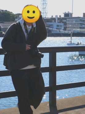 「秋のコーデ」｜「UNIQLO（ユニクロ）のアイテム（パーカー）」を使った、りょーたろーさん（メンズ・183cm）の冬コーディネート