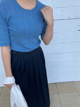 「勝田里奈」｜「アイテム（アクセサリー）」を使った、Kanokoさん（レディース・151cm）の秋コーディネート