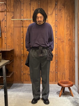 「Steven Alan（スティーブンアラン）のアイテム」を使った、Yutaro Horiさん（メンズ・177cm）の秋コーディネート