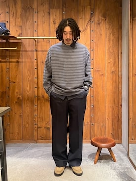 「Steven Alan（スティーブンアラン）のアイテム」を使った、Yutaro Horiさん（メンズ・177cm）の秋コーディネート