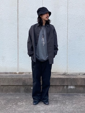 「Steven Alan（スティーブンアラン）のアイテム（アクセサリー）」を使った、Yutaro Horiさん（メンズ・177cm）の春コーディネート