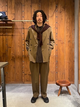 「Steven Alan（スティーブンアラン）のアイテム」を使った、Yutaro Horiさん（メンズ・177cm）の秋コーディネート