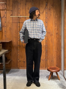 「Steven Alan（スティーブンアラン）のアイテム」を使った、Yutaro Horiさん（メンズ・177cm）の秋コーディネート