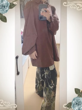 「LA BELLE ETUDE（ラベルエチュード）のアイテム（パンツ）」を使った、國廣さん（レディース・154cm）の秋コーディネート