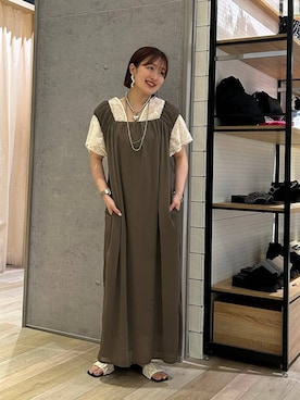 「アイテム（サンダル）」を使った、ユウカさん（レディース・154cm・20代）の夏コーディネート