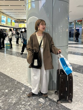 「アイテム（スウェットパンツ）」を使った、ユウカさん（レディース・154cm・20代）の秋コーディネート