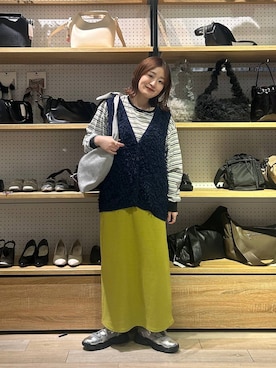 「低身長_LEPSIM」｜ユウカさん（レディース・154cm）の冬コーディネート