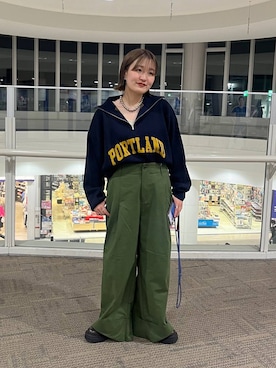 「アイテム（ママ＆ベビー）」を使った、ユウカさん（レディース・154cm）の秋コーディネート