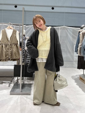 「アイテム（その他アウター）」を使った、ユウカさん（レディース・154cm・20代）の秋コーディネート