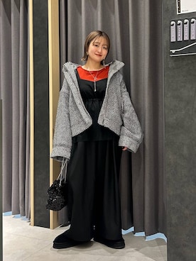 「アイテム（ブルゾン）」を使った、ユウカさん（レディース・154cm・20代）の秋コーディネート