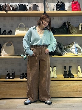 「低身長_LEPSIM」｜ユウカさん（レディース・154cm）の冬コーディネート