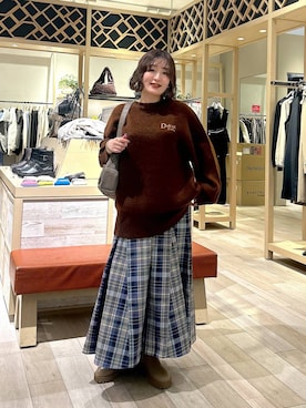 「低身長_LEPSIM」｜「アイテム（ブーツ）」を使った、ユウカさん（レディース・154cm）の冬コーディネート