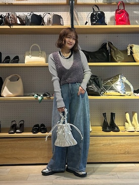 「低身長_LEPSIM」｜ユウカさん（レディース・154cm）の冬コーディネート
