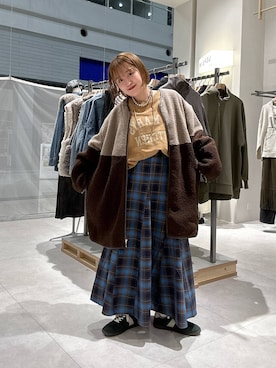 「アイテム（その他アウター）」を使った、ユウカさん（レディース・154cm・20代）の秋コーディネート