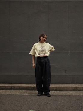 「きょうだいコーデ」｜NANAさん（レディース・151cm）の春コーディネート